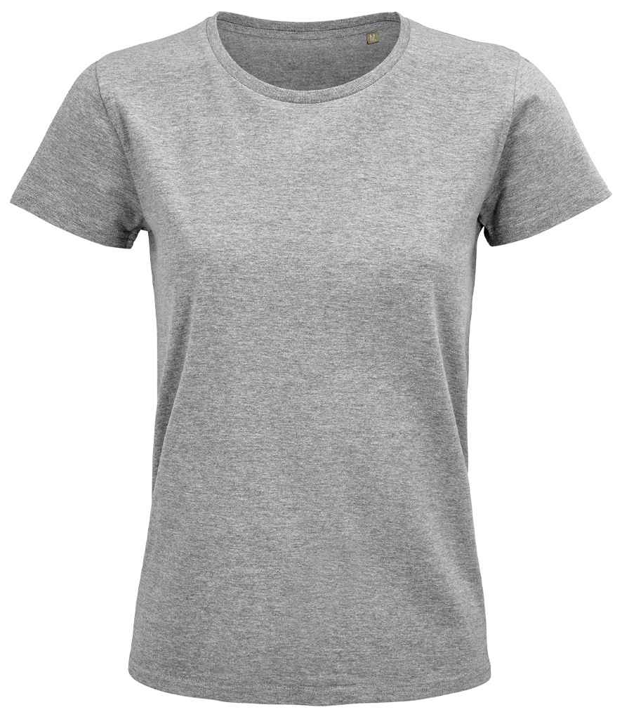 SOL'S Ladies Pioneer Organic T-Shirt - Grey Marl