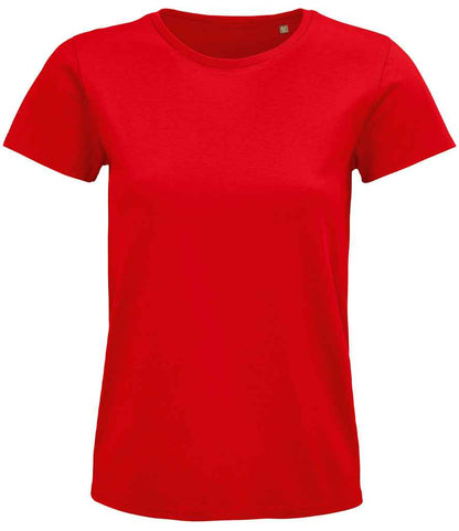 SOL'S Ladies Pioneer Organic T-Shirt - Red