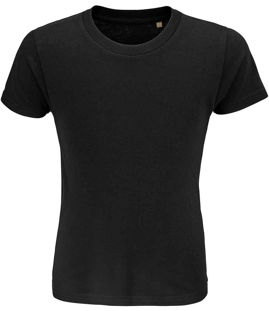 SOL'S Kids Crusader Organic T-Shirt in Deep Black