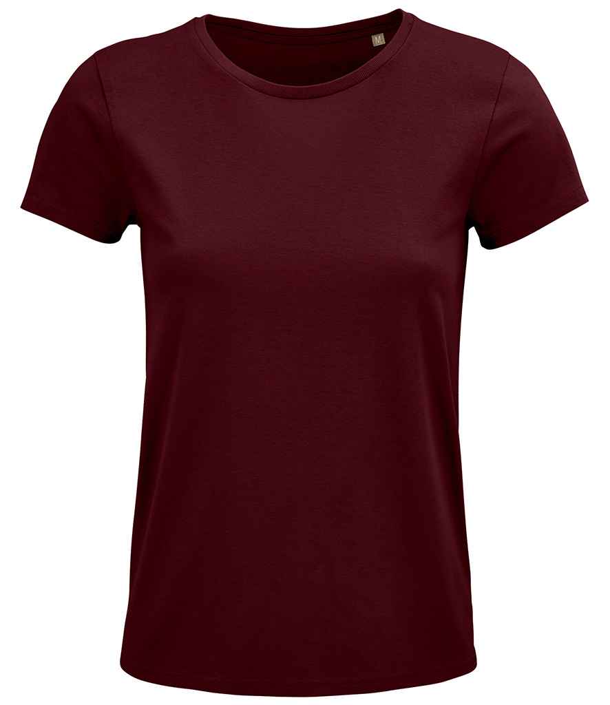SOL'S Ladies Crusader Organic T-Shirt - Burgundy