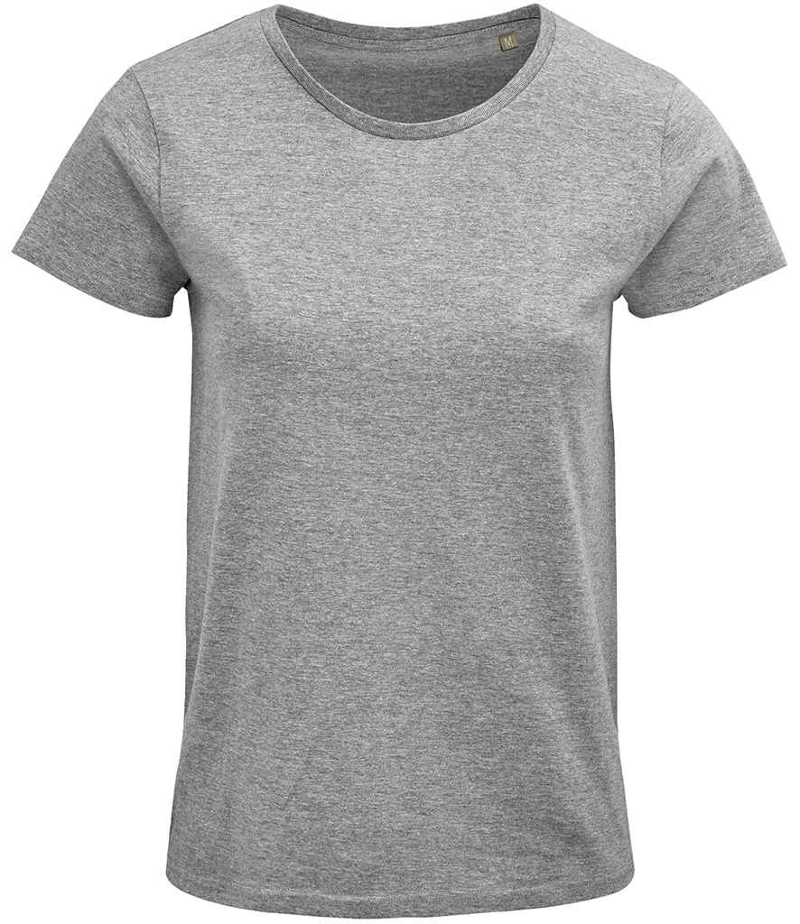 SOL'S Ladies Crusader Organic T-Shirt - Grey Marl