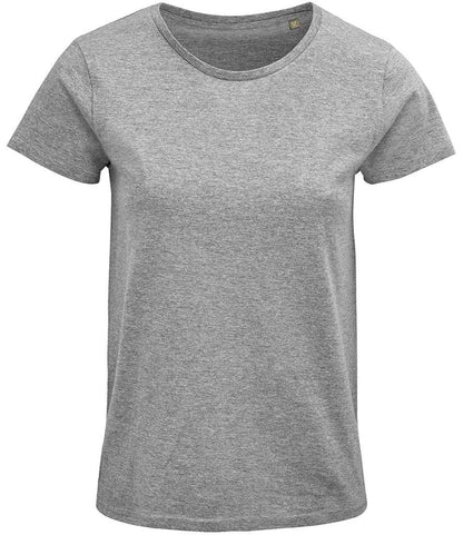 SOL'S Ladies Crusader Organic T-Shirt - Grey Marl