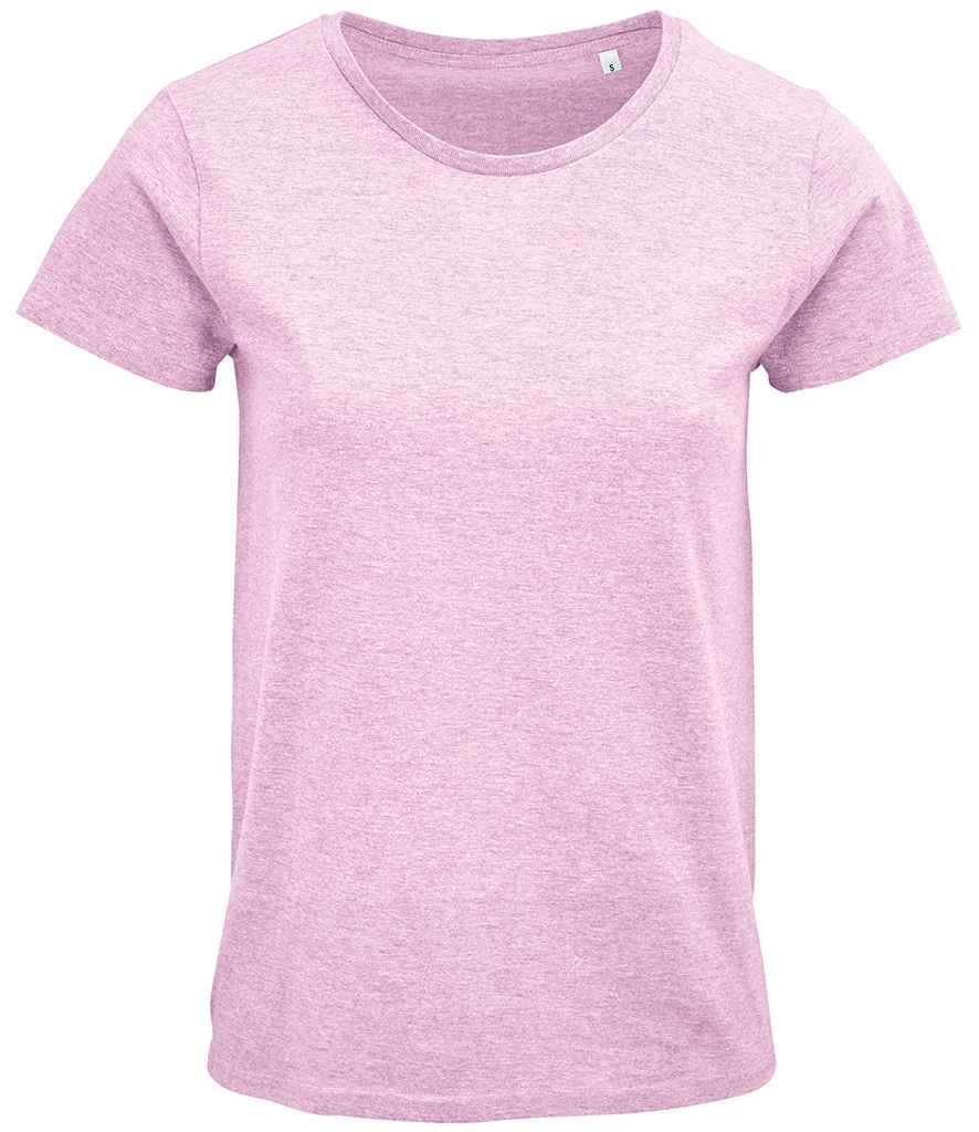 SOL'S Ladies Crusader Organic T-Shirt - Heather Pink