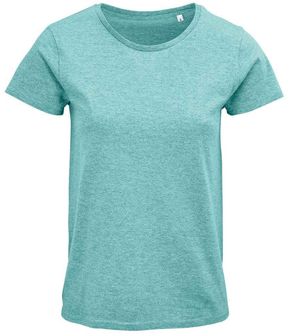 SOL'S Ladies Crusader Organic T-Shirt - Heather Light Green