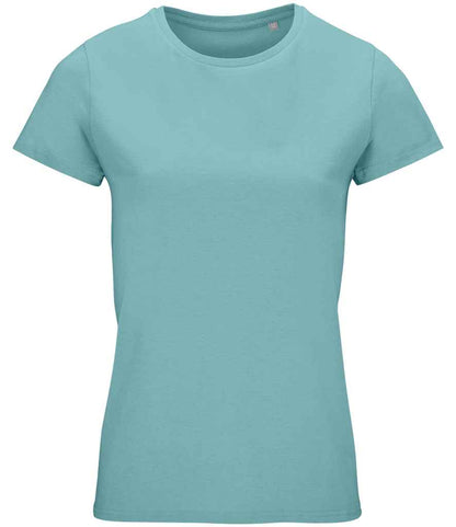 SOL'S Ladies Crusader Organic T-Shirt - Pool Blue