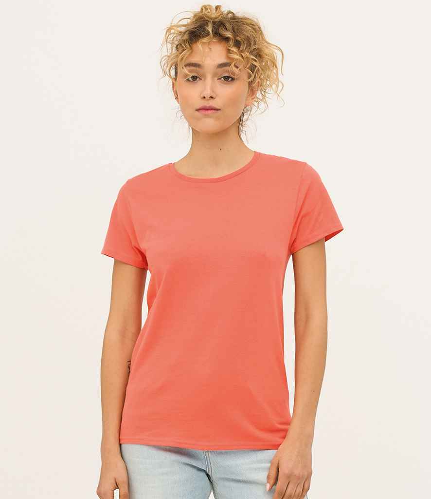 SOL'S Ladies Crusader Organic T-Shirt - Pop Orange