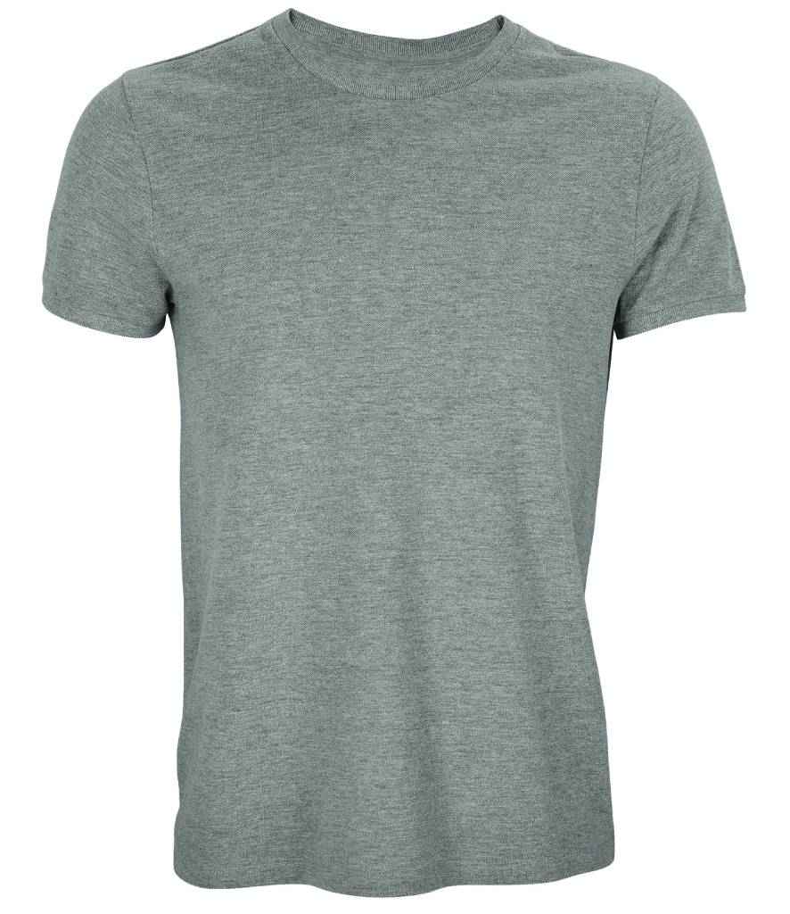 NEOBLU Unisex Loris Organic Piqué T-Shirt in Grey Marl