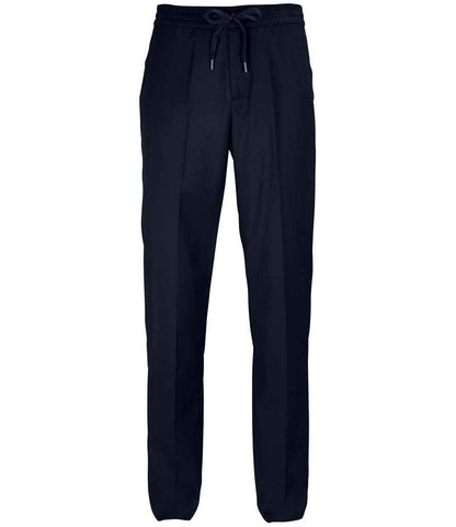 NEOBLU Germain Elasticated Waist Trousers in Night Blue