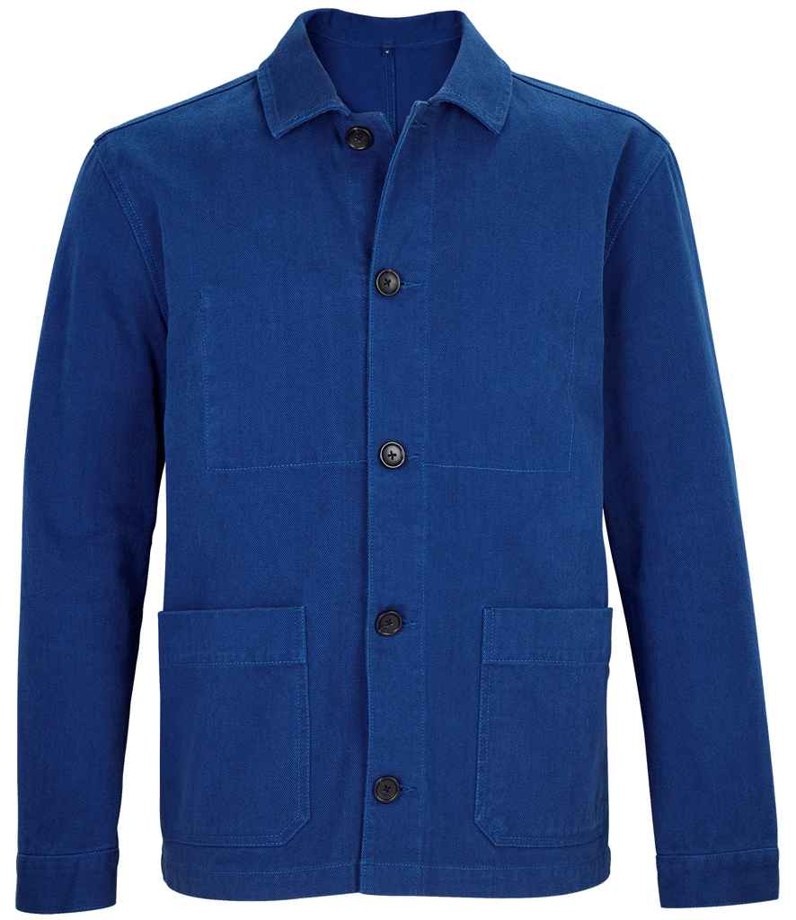 NEOBLU Mael Workwear Utility Jacket in Deep Blue