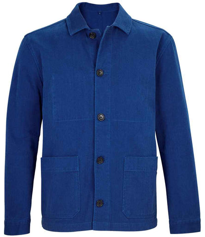NEOBLU Mael Workwear Utility Jacket in Deep Blue