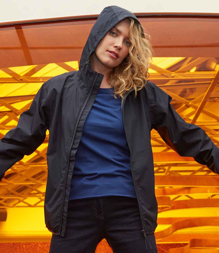 NEOBLU Unisex Andrea Waterproof Windbreaker Jacket - Deep Black
