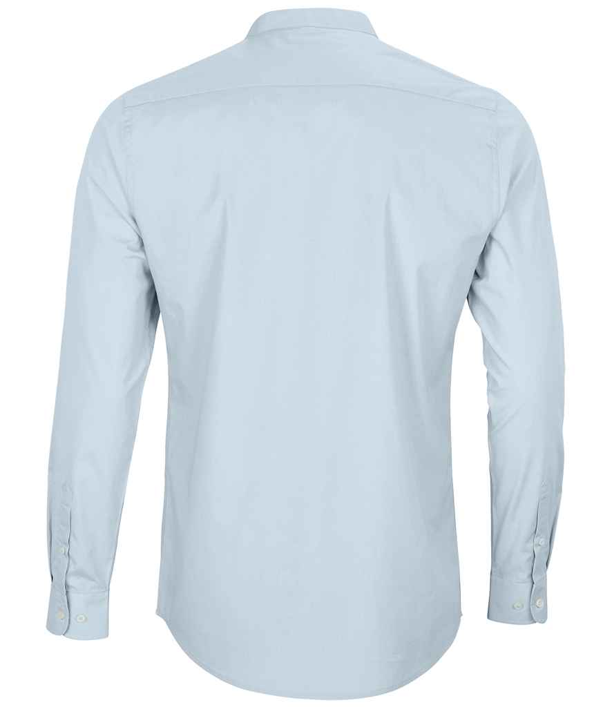 NEOBLU Bart Mao Collar Long Sleeve Poplin Shirt