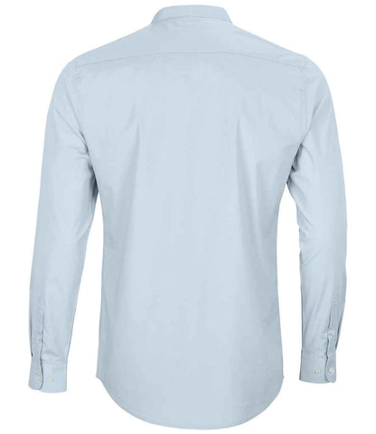 NEOBLU Bart Mao Collar Long Sleeve Poplin Shirt