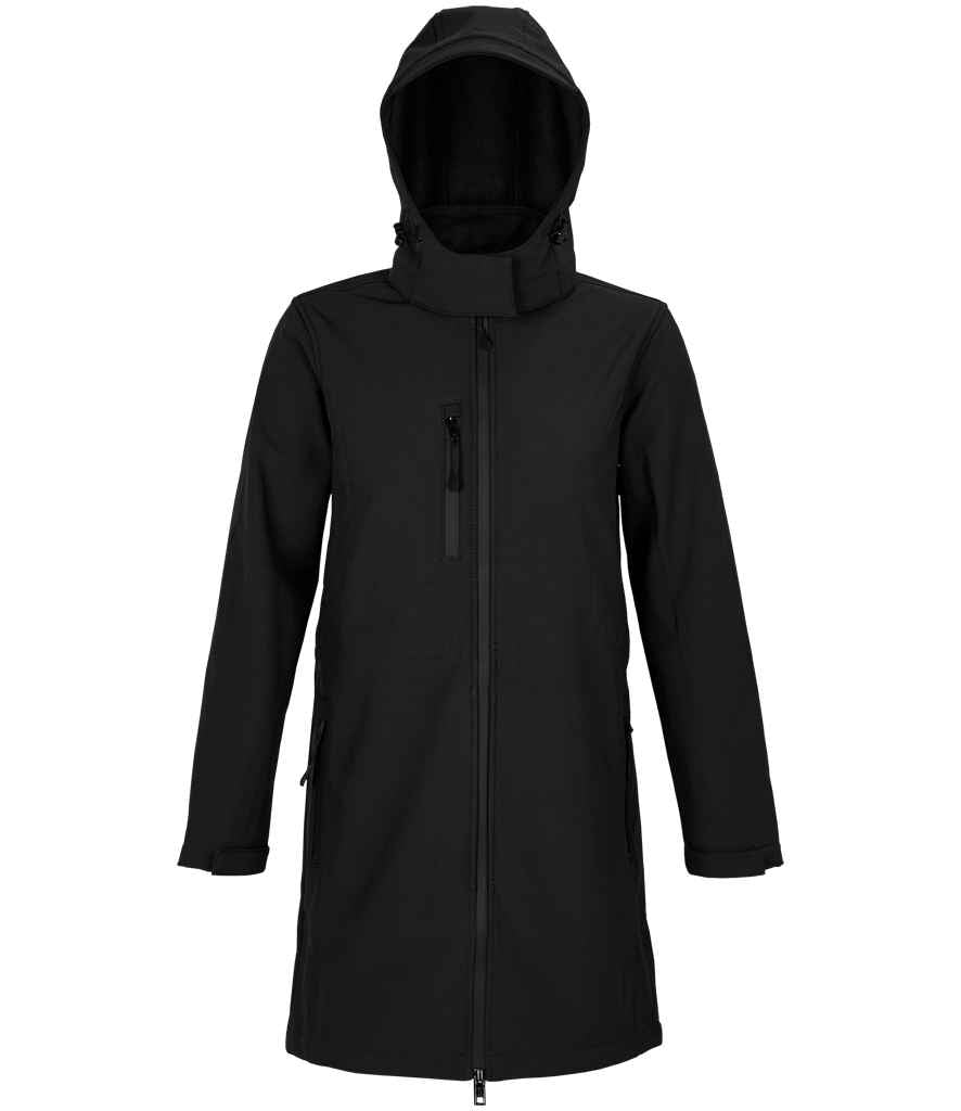 NEOBLU Ladies Achille Long Soft Shell Jacket in Deep Black