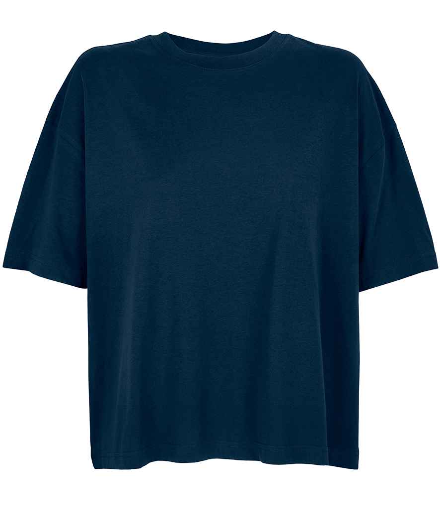 SOL'S Ladies Boxy Oversized Organic T-Shirt - French Navy