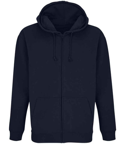 SOL'S Unisex Carter Full Zip Hoodie in French Navy