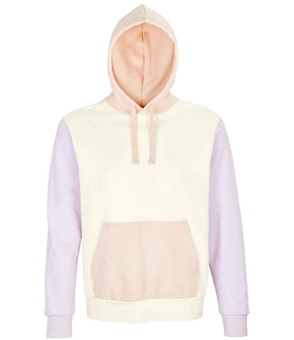 SOL'S Unisex Collins Organic Contrast Hoodie in Off White
