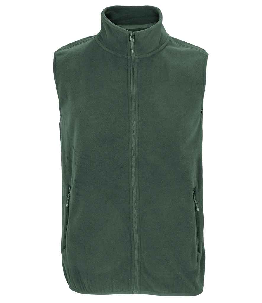 SOL'S Unisex Factor Recycled Micro Fleece Bodywarmer - Forest Green
