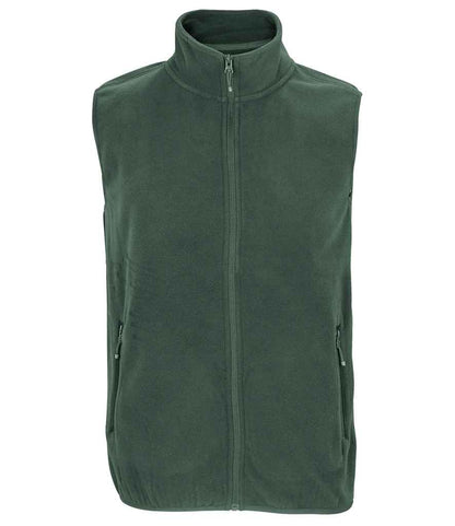 SOL'S Unisex Factor Recycled Micro Fleece Bodywarmer - Forest Green