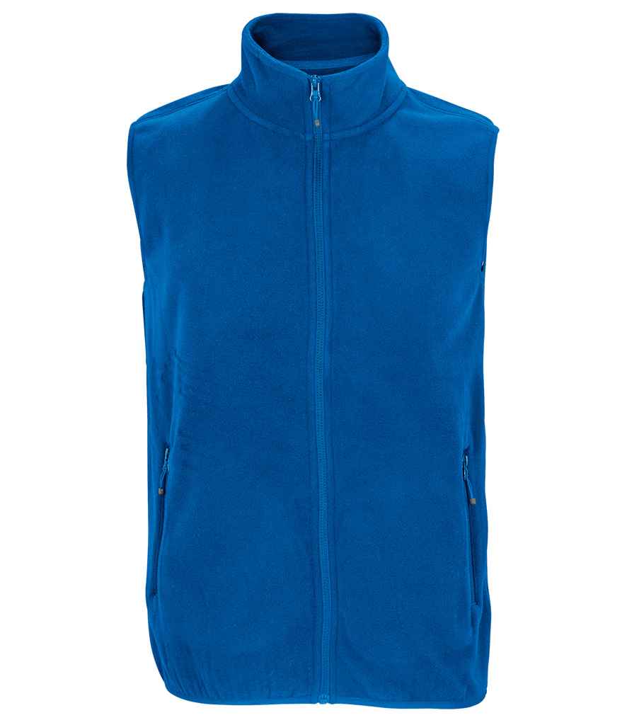 SOL'S Unisex Factor Recycled Micro Fleece Bodywarmer - Royal Blue