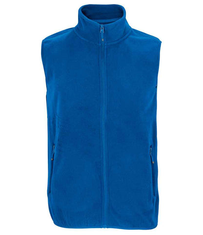 SOL'S Unisex Factor Recycled Micro Fleece Bodywarmer - Royal Blue