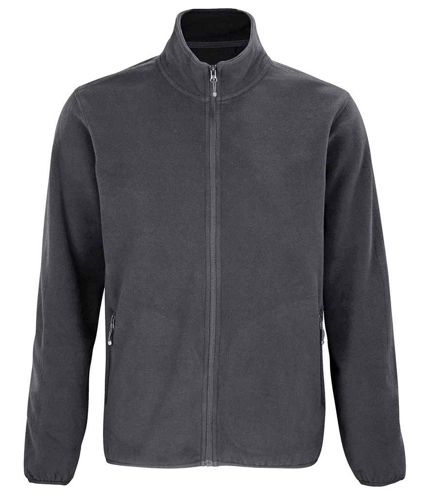 SOL'S Factor Recycled Micro Fleece Jacket - Charcoal