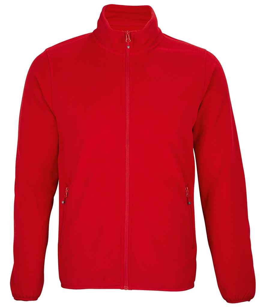 SOL'S Factor Recycled Micro Fleece Jacket in Red