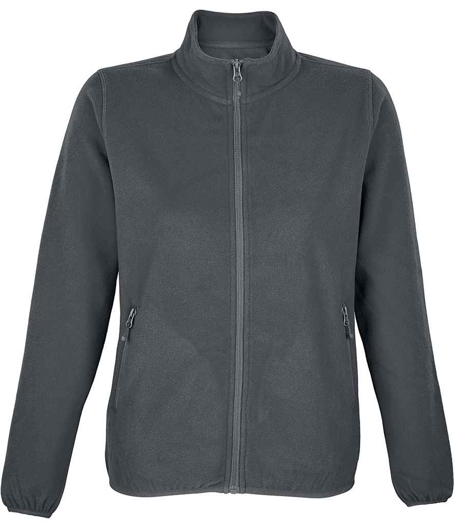 SOL'S Ladies Factor Recycled Micro Fleece Jacket - Charcoal