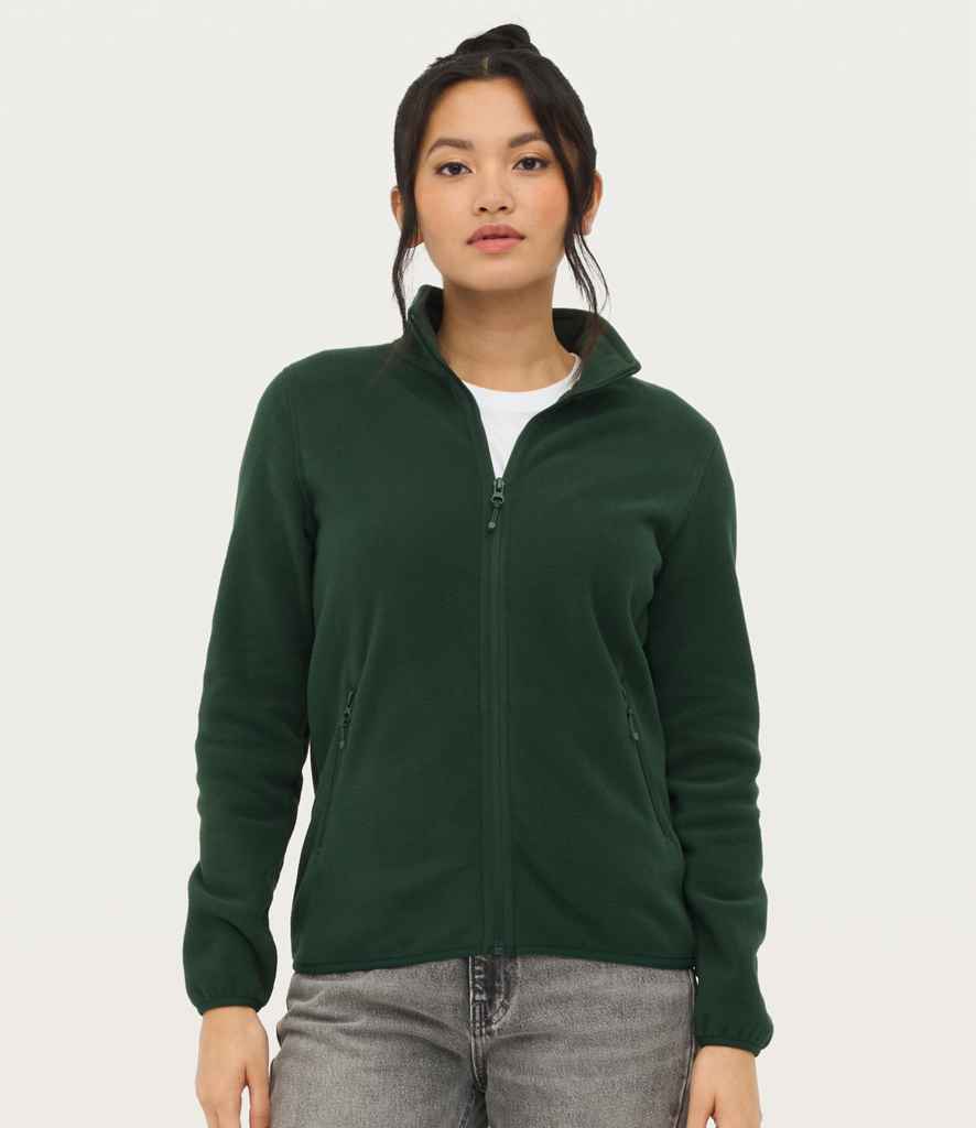 SOL'S Ladies Factor Recycled Micro Fleece Jacket - Forest Green