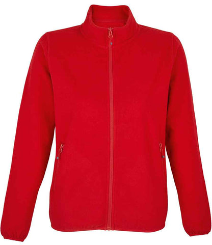 SOL'S Ladies Factor Recycled Micro Fleece Jacket - Red