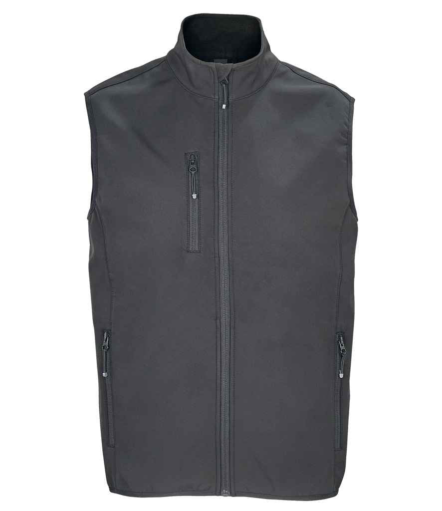 SOL'S Falcon Recycled Soft Shell Bodywarmer - Charcoal