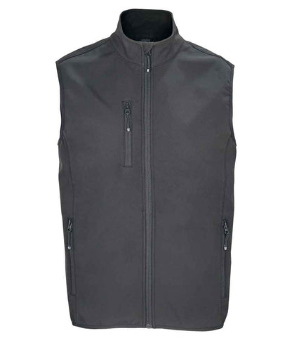 SOL'S Falcon Recycled Soft Shell Bodywarmer - Charcoal