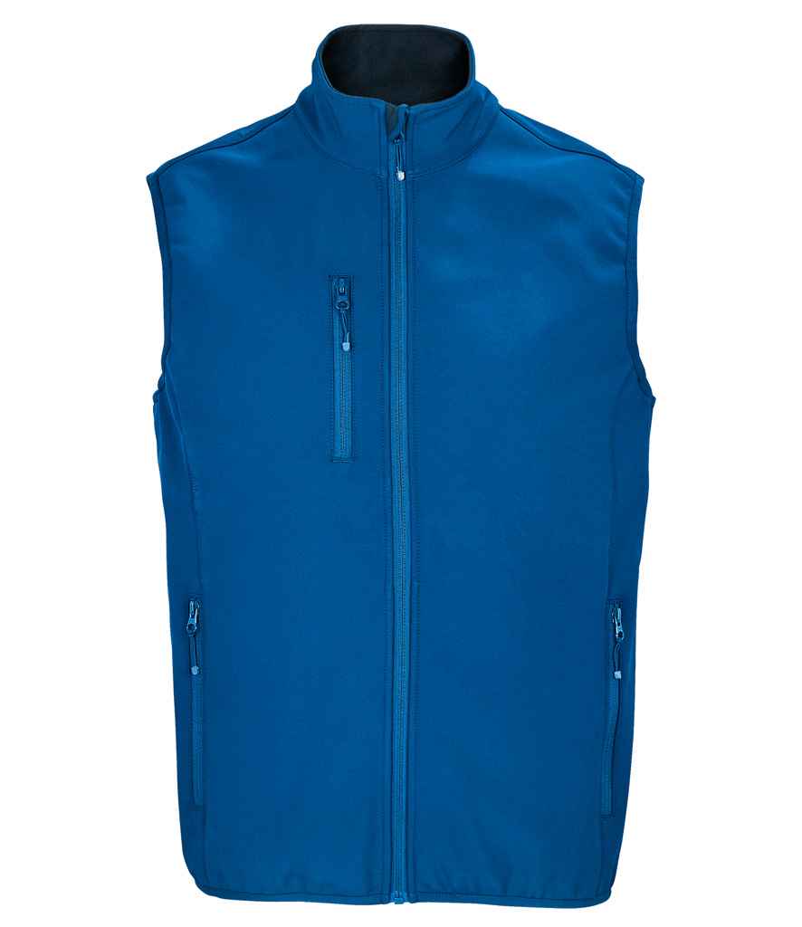 SOL'S Falcon Recycled Soft Shell Bodywarmer - Royal Blue