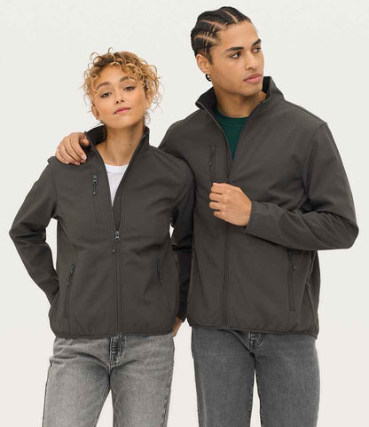 SOL'S Ladies Falcon Recycled Soft Shell Bodywarmer - model image