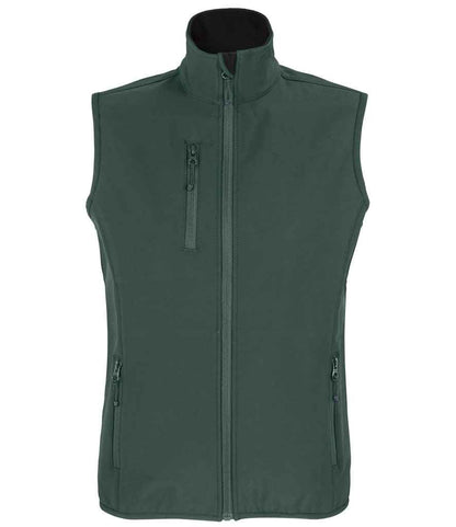 SOL'S Ladies Falcon Recycled Soft Shell Bodywarmer - Forest Green