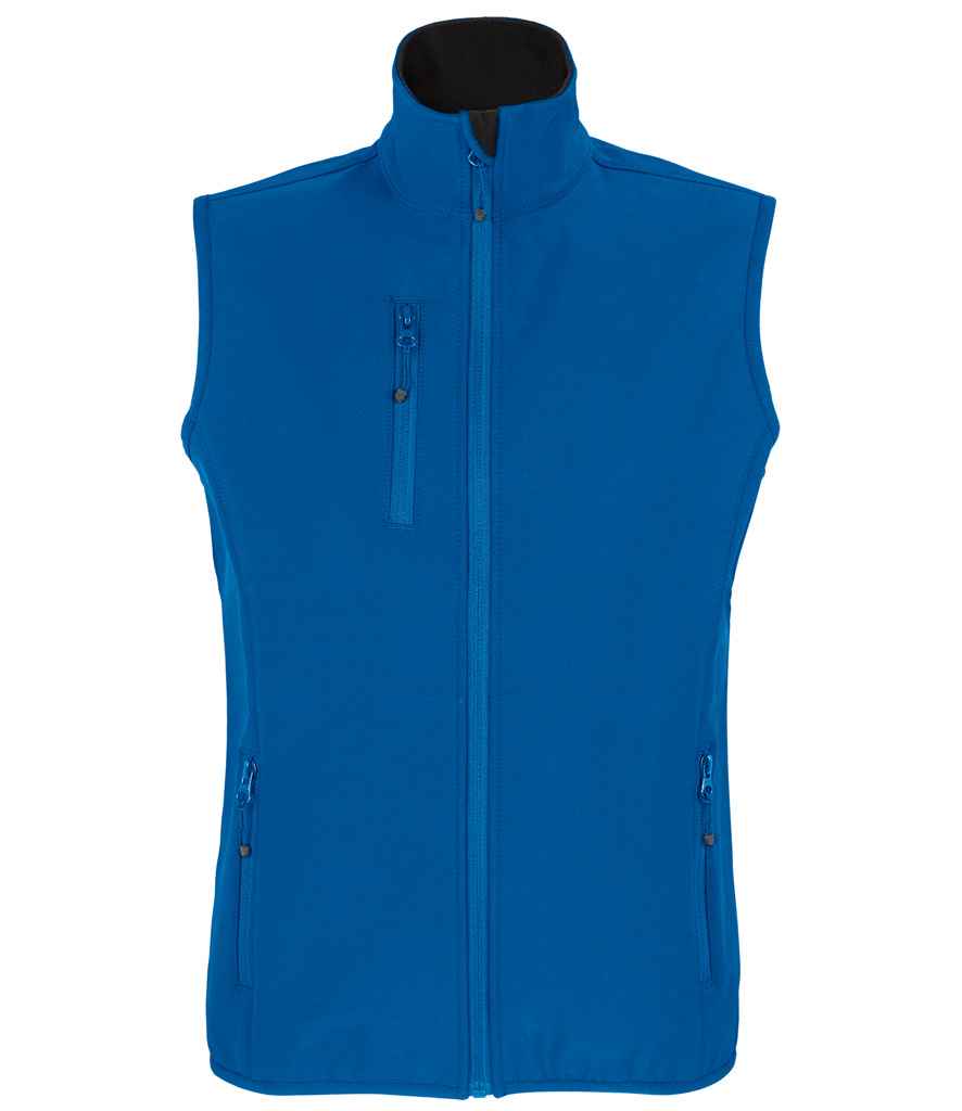 SOL'S Ladies Falcon Recycled Soft Shell Bodywarmer - Royal Blue