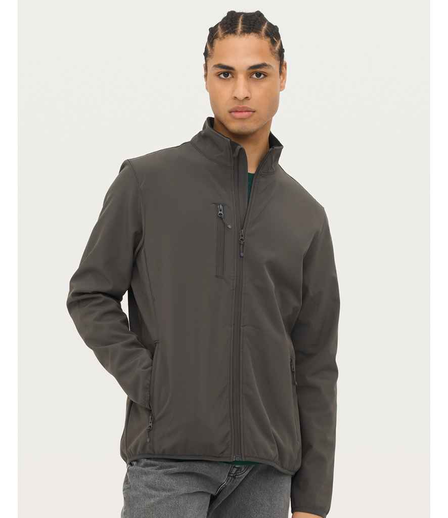 SOL'S Falcon Recycled Soft Shell Jacket - Charcoal