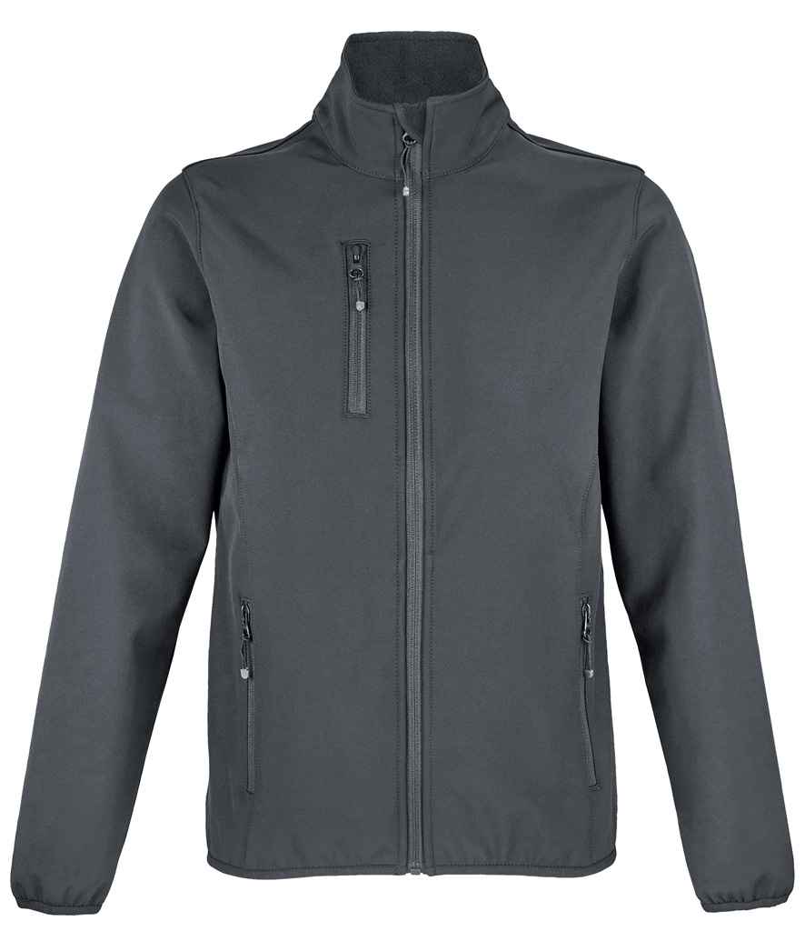 SOL'S Ladies Falcon Recycled Soft Shell Jacket in Charcoal