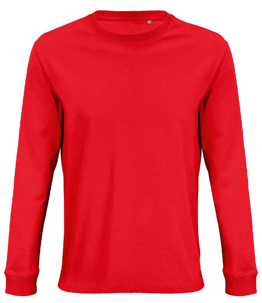 SOL'S Unisex Pioneer Long Sleeve T-Shirt in Bright Red