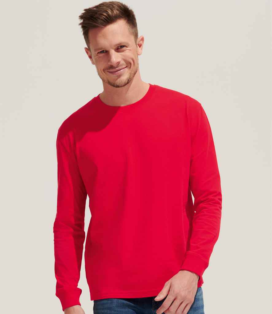 SOL'S Unisex Pioneer Long Sleeve T-Shirt - Bright Red