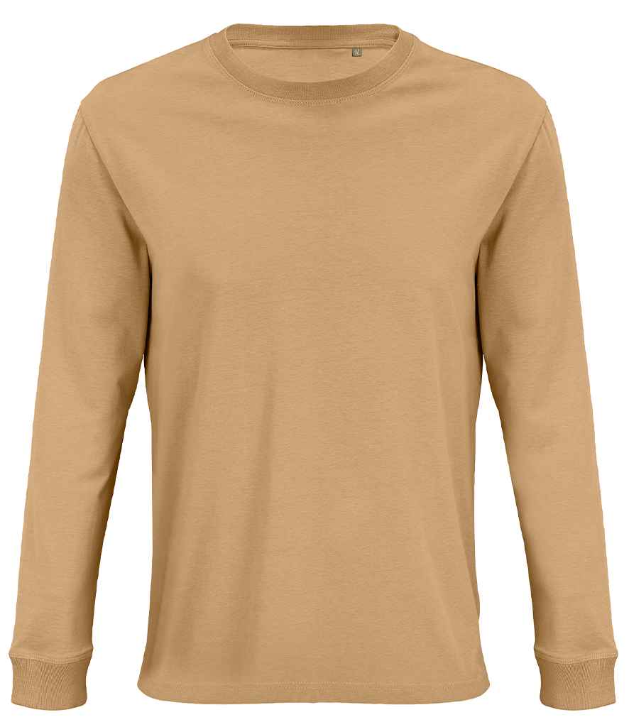 SOL'S Unisex Pioneer Long Sleeve T-Shirt - Dark Beige