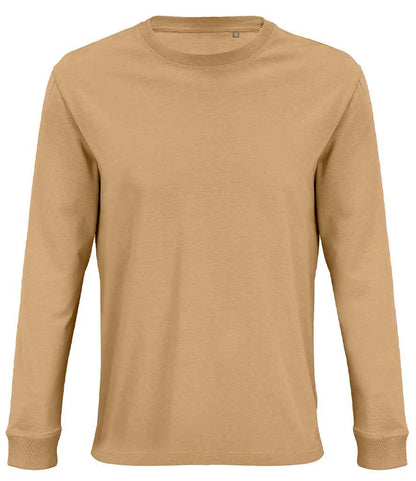 SOL'S Unisex Pioneer Long Sleeve T-Shirt - Dark Beige