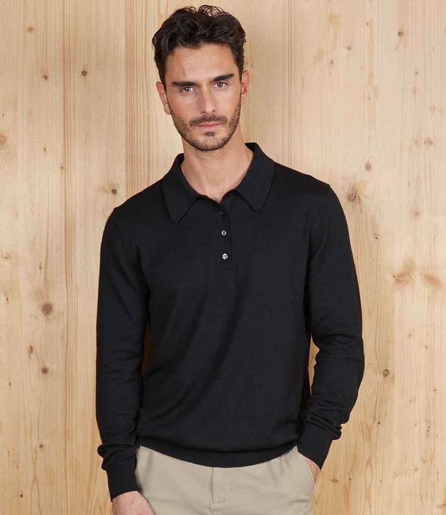 NEOBLU Stefan Polo Collar Sweater - model image