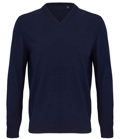NEOBLU Sullivan V Neck Sweater in Night Blue