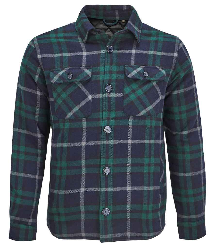 SOL'S Unisex Noah Padded Overshirt in Green Empire