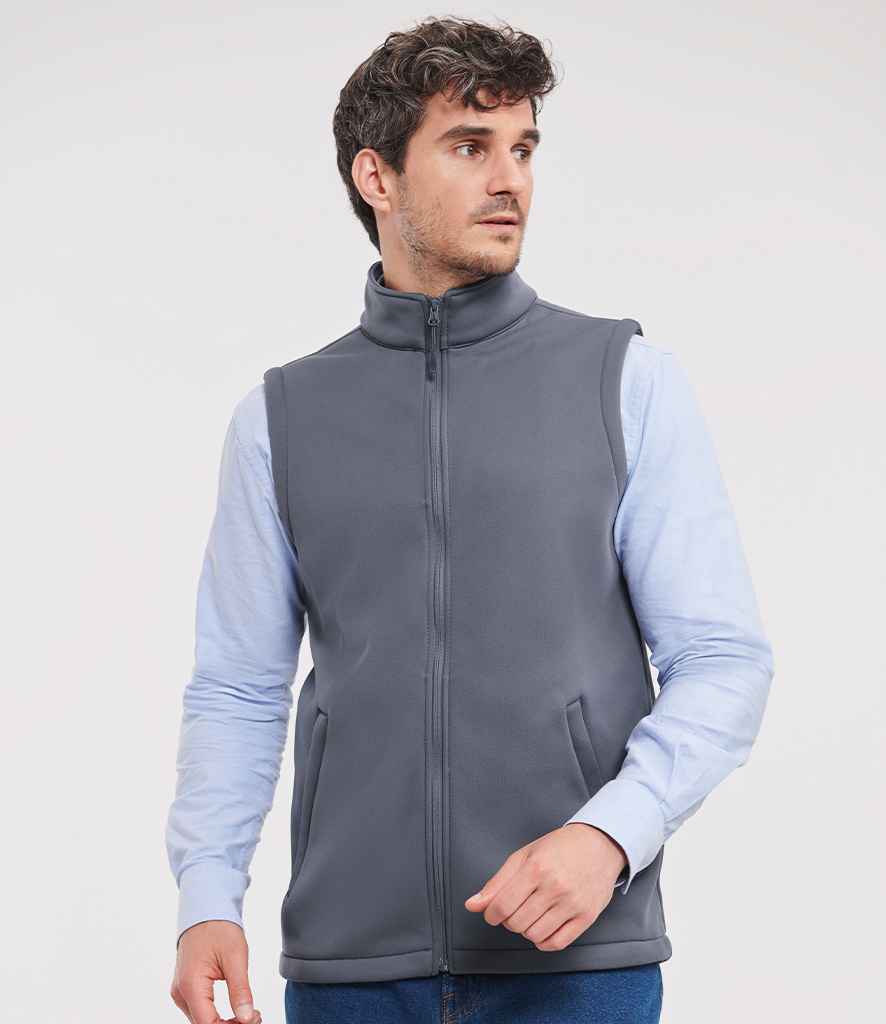 Russell Russell Athletic Smart Soft Shell Gilet Convoy Grey