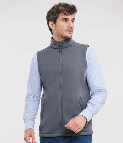 Russell Russell Athletic Smart Soft Shell Gilet Convoy Grey