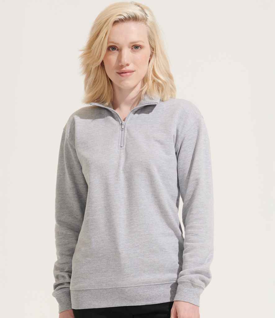 SOL'S Unisex Conrad 1/4 Zip Sweatshirt - model image