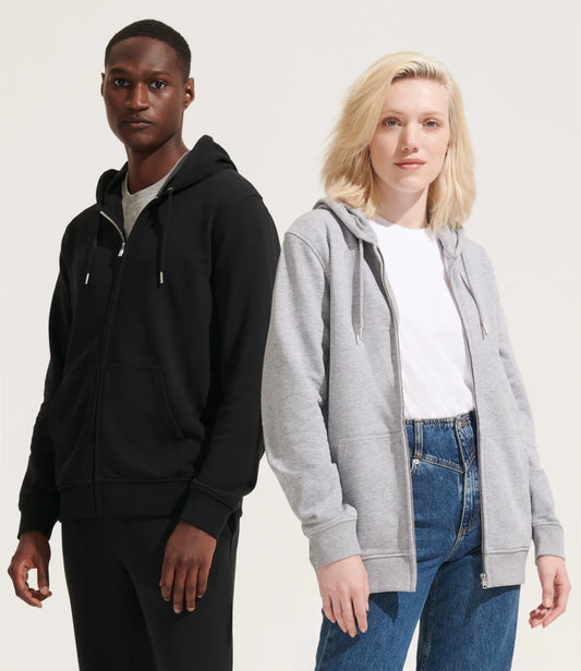 SOL'S Unisex Calipso Full Zip Hoodie - Black - Model
