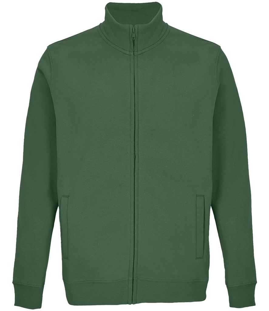 SOL'S Unisex Cooper Full Zip Sweat Jacket in Bottle Green